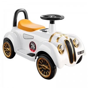 New children&#039;s electric classic car, novel luminous, cool smart toy, stroller with music