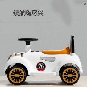 New children&#039;s electric classic car, novel luminous, cool smart toy, stroller with music