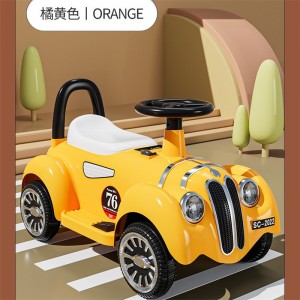 New children&#039;s electric classic car, novel luminous, cool smart toy, stroller with music