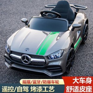儿童电动车四轮汽车遥控玩具车可坐人小孩婴儿带摇摆宝宝童车