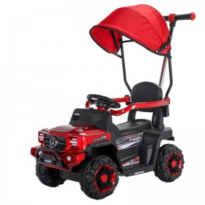 新款婴儿童电动车四轮遥控汽车充电带推杆0-4岁玩具车男女宝宝