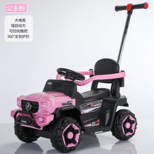 新款婴儿童电动车四轮遥控汽车充电带推杆0-4岁玩具车男女宝宝