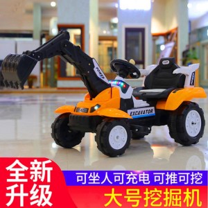 Seated sand bulldozer construction vehicle remote control toy car children&#039;s electric excavator with light and music