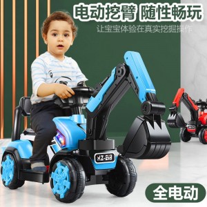 Construction vehicle, boy, toy car, can seat, large, can ride, excavator, electric excavator, children&#039;s excavator