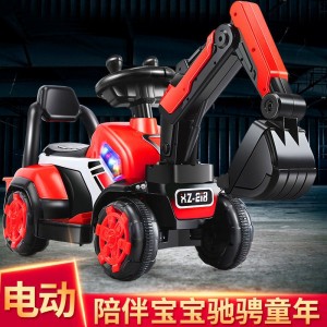 Construction vehicle, boy, toy car, can seat, large, can ride, excavator, electric excavator, children&#039;s excavator
