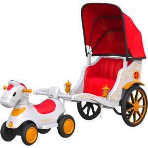 Rechargeable two-person train car motorcycle tricycle four-wheeler girl baby horse-drawn carriage children&#039;s electric car