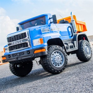 越野翻斗车可坐人 男女宝宝电动遥控四驱工程车儿童电动车