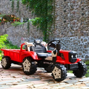 Large electric internet celebrity hand tractor toy car can seat 3-10 year old children&#039;s toy tractor