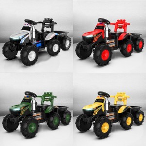 沙滩车可坐人男孩遥控越野车带斗充电玩具车网红车儿童电动拖拉机