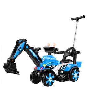 New children&#039;s excavator, electric old excavator, seatable, toy excavator with light and music