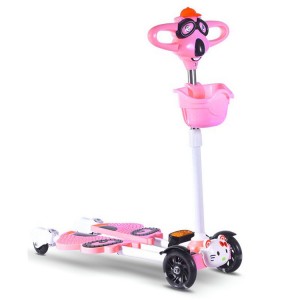 儿童蛙式滑板车 2-3-6-8岁男女孩四轮双脚踏板剪刀车摇摆溜溜车