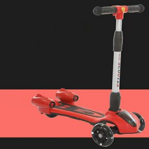 户外手扶三轮喷雾滑板车3-8岁户外运动折叠滑板车儿童脚踏滑板车