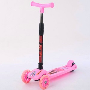 一键折叠儿童溜溜车 2-10岁儿童地摊三轮滑行车 儿童滑板车