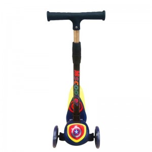 三轮踏板车可折叠 闪光轮溜溜车大童可坐可骑单脚 米高儿童滑板车