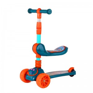 Kids Men&#039;s Scooter for Girls 3-in-1 Skating Princess Baby Single Foot Mount Scooter Kids Scooter