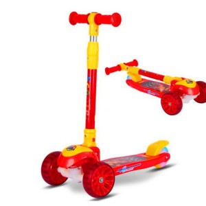 3轮儿童可折叠滑板车 闪光轮儿童滑板车 儿童滑行玩具车