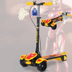 3-6-12岁以上中大儿童三轮闪光脚踏车 滑滑车 大号减震滑板车