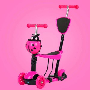 1-4岁溜溜车 6岁男孩女宝宝五合一儿童滑板车可推可坐可滑可骑