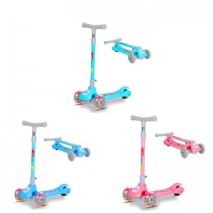 儿童三轮儿童玩具滑板车闪光轮 高质量新款塑料儿童滑板车
