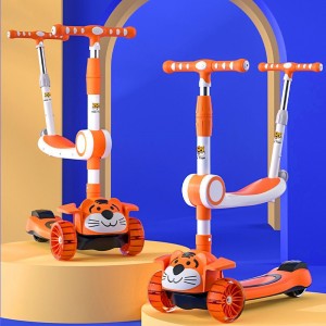 1-12 year old kids folding 3 in 1 boys and girls baby pedal skating scooter