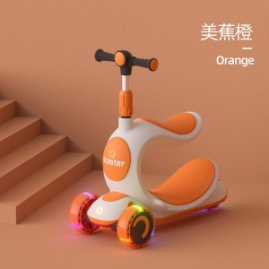 3 in 1 seatable and sliding swing car 2-5-8-9 yo-yo single-foot scooter kids scooter