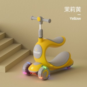 3 in 1 seatable and sliding swing car 2-5-8-9 yo-yo single-foot scooter kids scooter