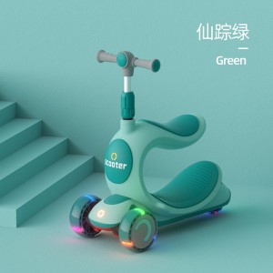 3 in 1 seatable and sliding swing car 2-5-8-9 yo-yo single-foot scooter kids scooter