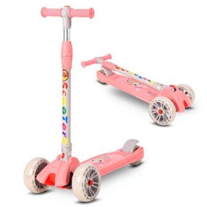 儿童滑板车脚踏车 2-14可用三轮全闪滑板车