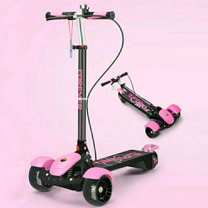 儿童滑板车大童6-8-12岁小孩单脚滑滑车折叠可发光滑滑车青少年