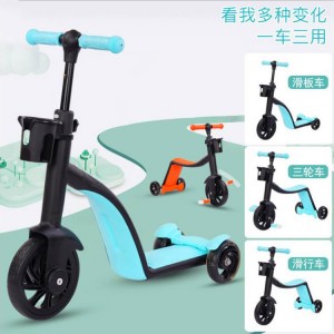 New children&#039;s scooter 3 in 1 meter tall multi-function tricycle children&#039;s balance scooter
