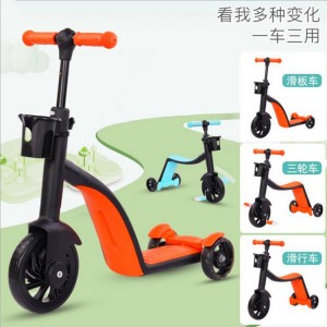 New children&#039;s scooter 3 in 1 meter tall multi-function tricycle children&#039;s balance scooter