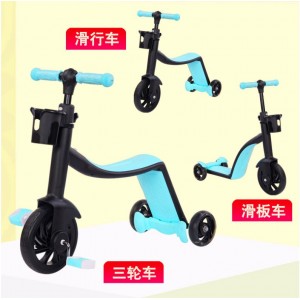 New children&#039;s scooter 3 in 1 meter tall multi-function tricycle children&#039;s balance scooter