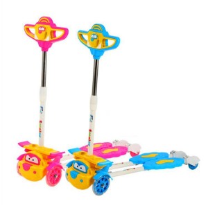 新款滑板车蛙式儿童剪刀车2-3-6岁四轮宝宝滑滑车儿童滑板车