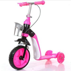 儿童滑板车剪刀车2-10岁 两用滑行车三轮轮滑车 发光轮可折叠款