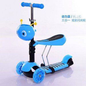 children&#039;s scooter four five in one pulley scooter scooter four-wheel flash children&#039;s sliding scooter stroller