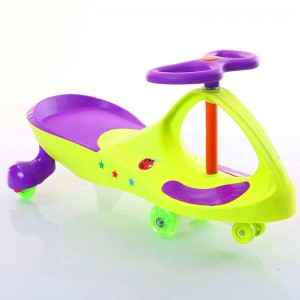 Children&#039;s anti-rollover baby toy car, silent flash wheel, 1-3-6 year old roller, children&#039;s rocking scooter