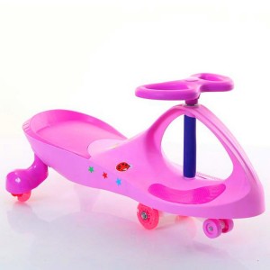 Children&#039;s anti-rollover baby toy car, silent flash wheel, 1-3-6 year old roller, children&#039;s rocking scooter