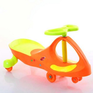 Children&#039;s anti-rollover baby toy car, silent flash wheel, 1-3-6 year old roller, children&#039;s rocking scooter