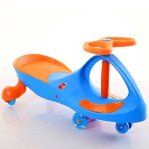 Children&#039;s anti-rollover baby toy car, silent flash wheel, 1-3-6 year old roller, children&#039;s rocking scooter