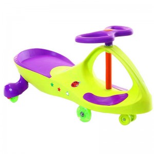 Children&#039;s anti-rollover baby toy car, silent flash wheel, 1-3-6 year old roller, children&#039;s rocking scooter