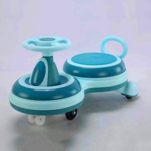 方向盘彩色摇摆车 停车场驾驶6轮PU材质 玩具儿童扭扭车