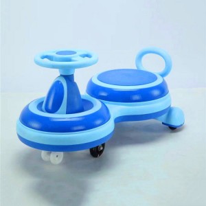 方向盘彩色摇摆车 停车场驾驶6轮PU材质 玩具儿童扭扭车