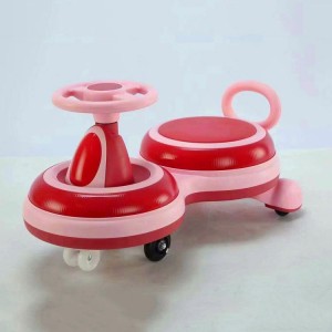 方向盘彩色摇摆车 停车场驾驶6轮PU材质 玩具儿童扭扭车
