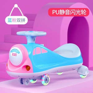 音乐宝宝溜溜车3-6岁滑步静音轮摇摆妞妞滑行车万向轮儿童扭扭车