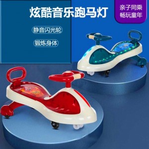 带音乐四轮滑行宝宝玩具车摇摆车溜溜车1-6岁儿童扭扭车