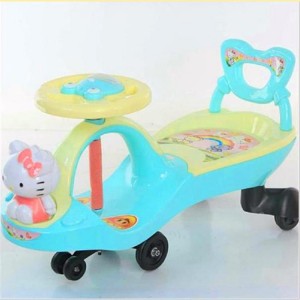 儿童扭扭车 摇摆车1-3-6岁KT猫卡通样式宝宝溜溜滑步车