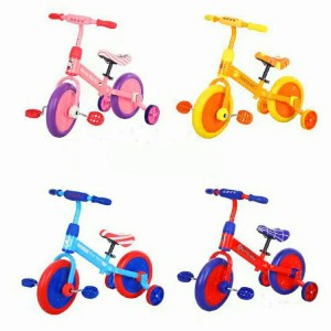 平衡车儿童三轮自行车男女孩滑行车宝宝2-5岁脚踏可拆卸