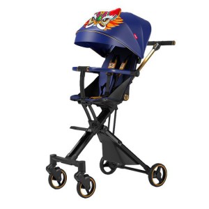 Two-way roller folding stroller, lightweight, reclining baby, high-view baby walker