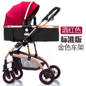 高景观宝宝儿童手推车可坐可躺轻便折叠避震婴儿车婴儿车