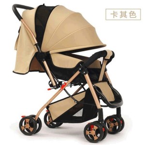 Baby stroller, portable, ultra-lightweight, two-way aluminum alloy, high landscape, foldable, can sit and lie, can be carried on airplanes and trains